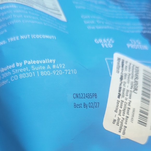 Paleovalley Vanilla Bone Broth Protein - Picture 2 of 3